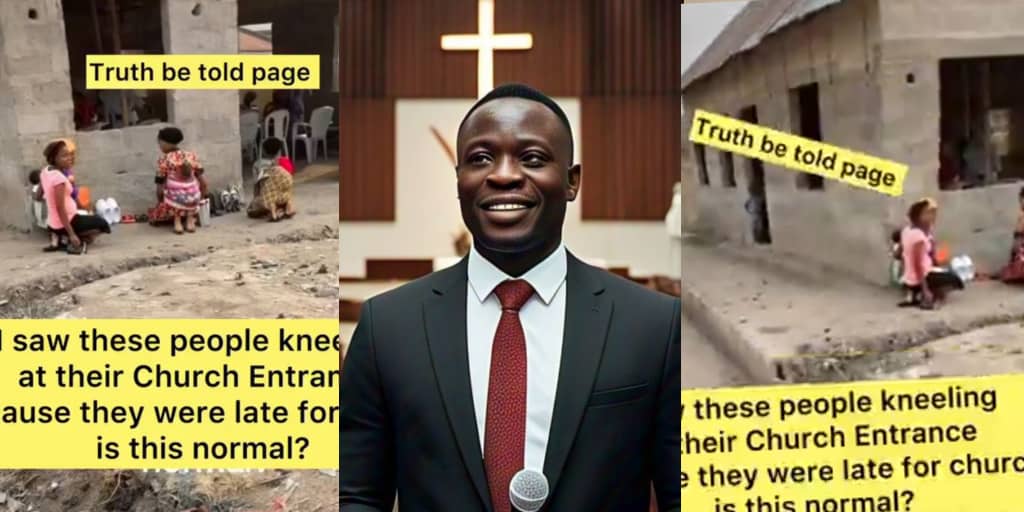 Pastor allegedly orders church members to kneel at entrance for coming late